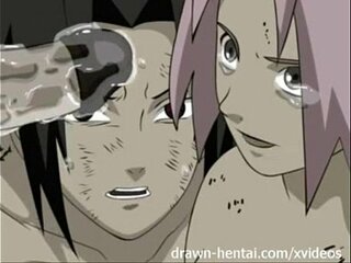 Sakura og Naruto har køn i Floresta (All Seks Videoer)